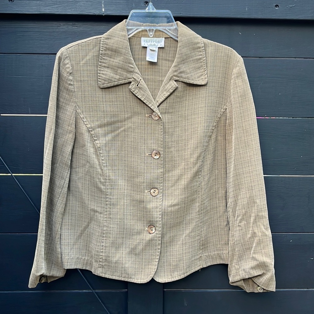 Freeport Studio Silk Like Crop Jacket